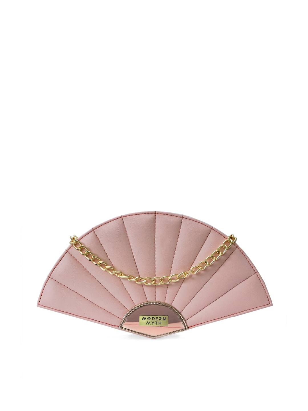 

MODERN MYTH Pink Textured Clutch