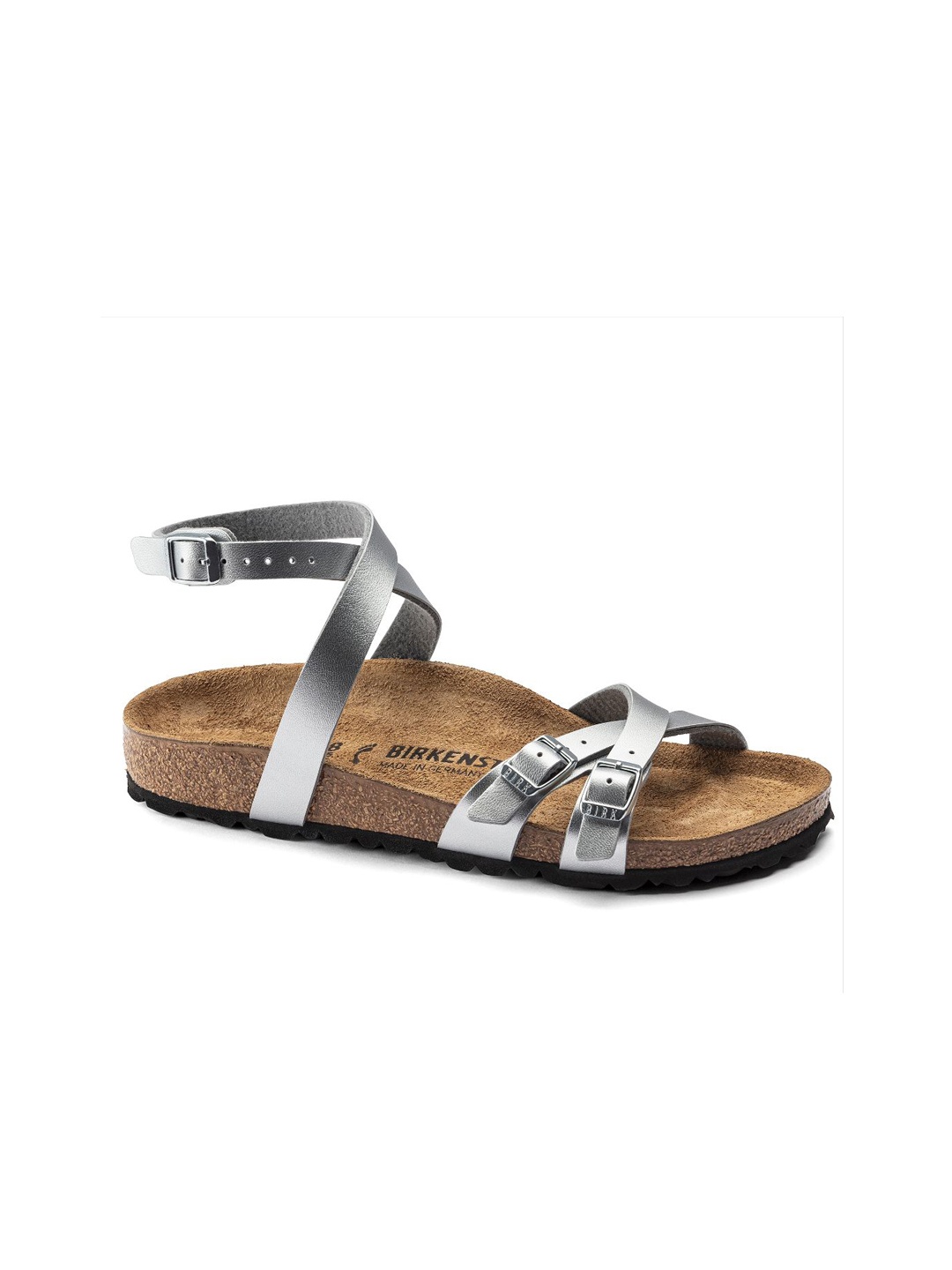 

Birkenstock Women Blanca Silver Narrow Width Sandals