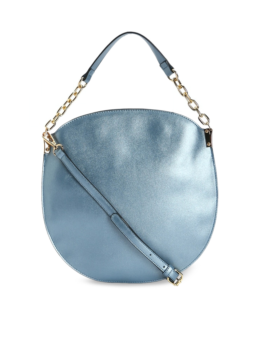 

FOREVER 21 Blue Solid Handheld Bag
