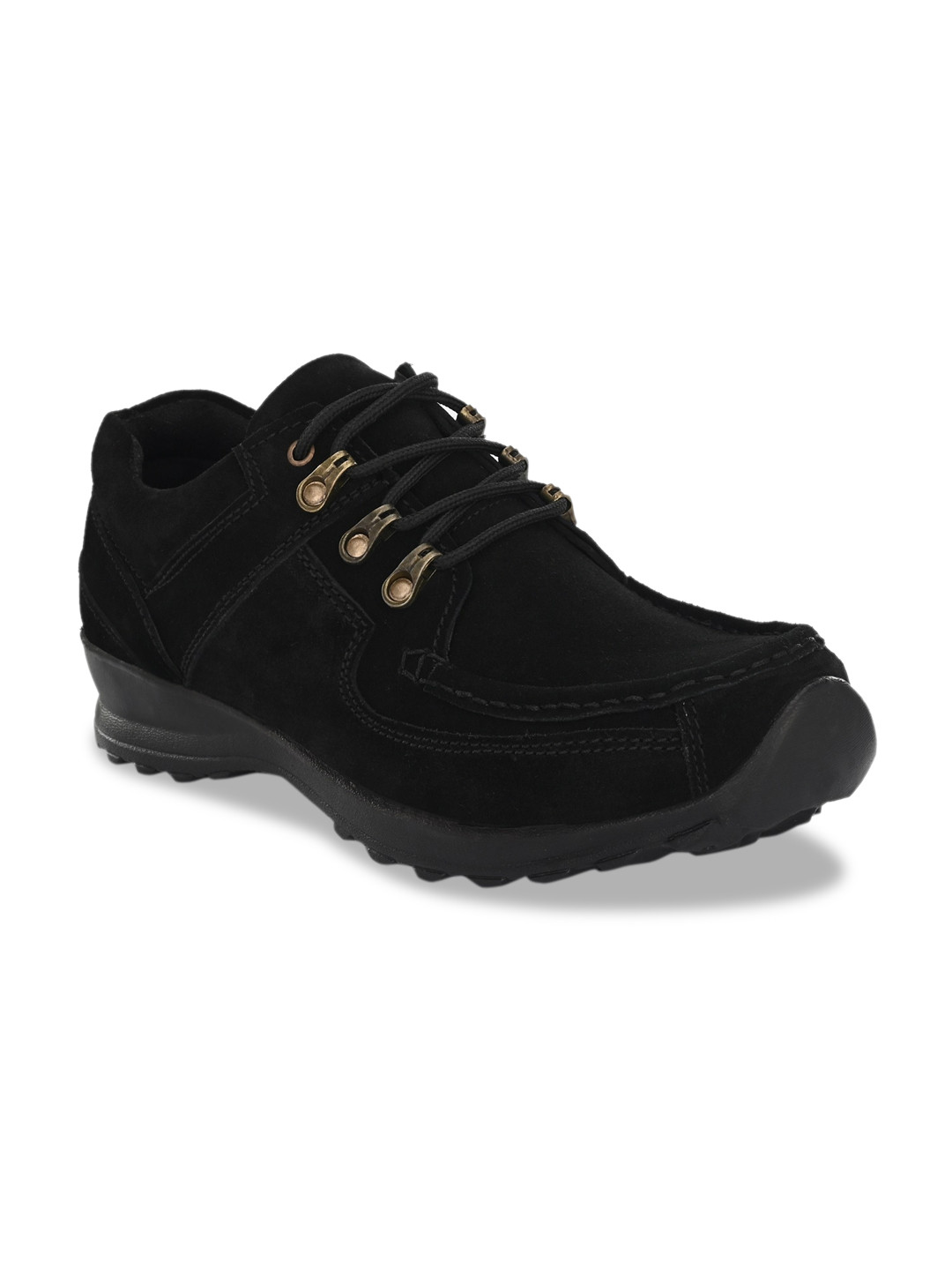 

BUCIK Men Black Suede Sneakers