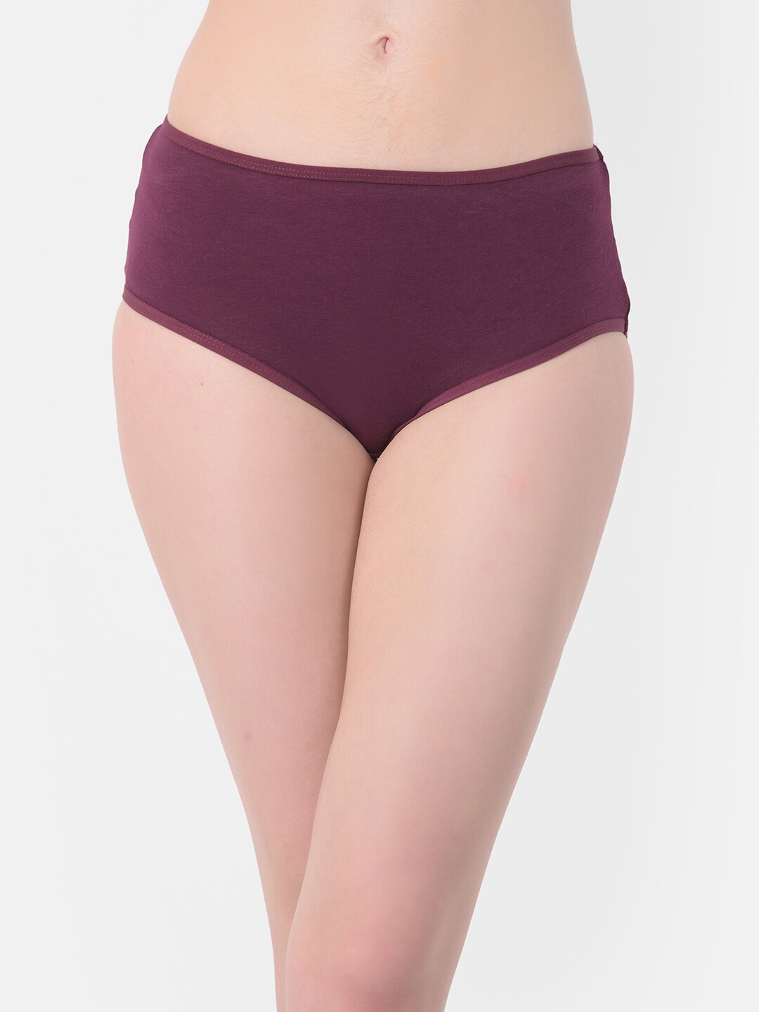 

Clovia Women Purple Solid with Printed Back Hipster Briefs PN3310Q153