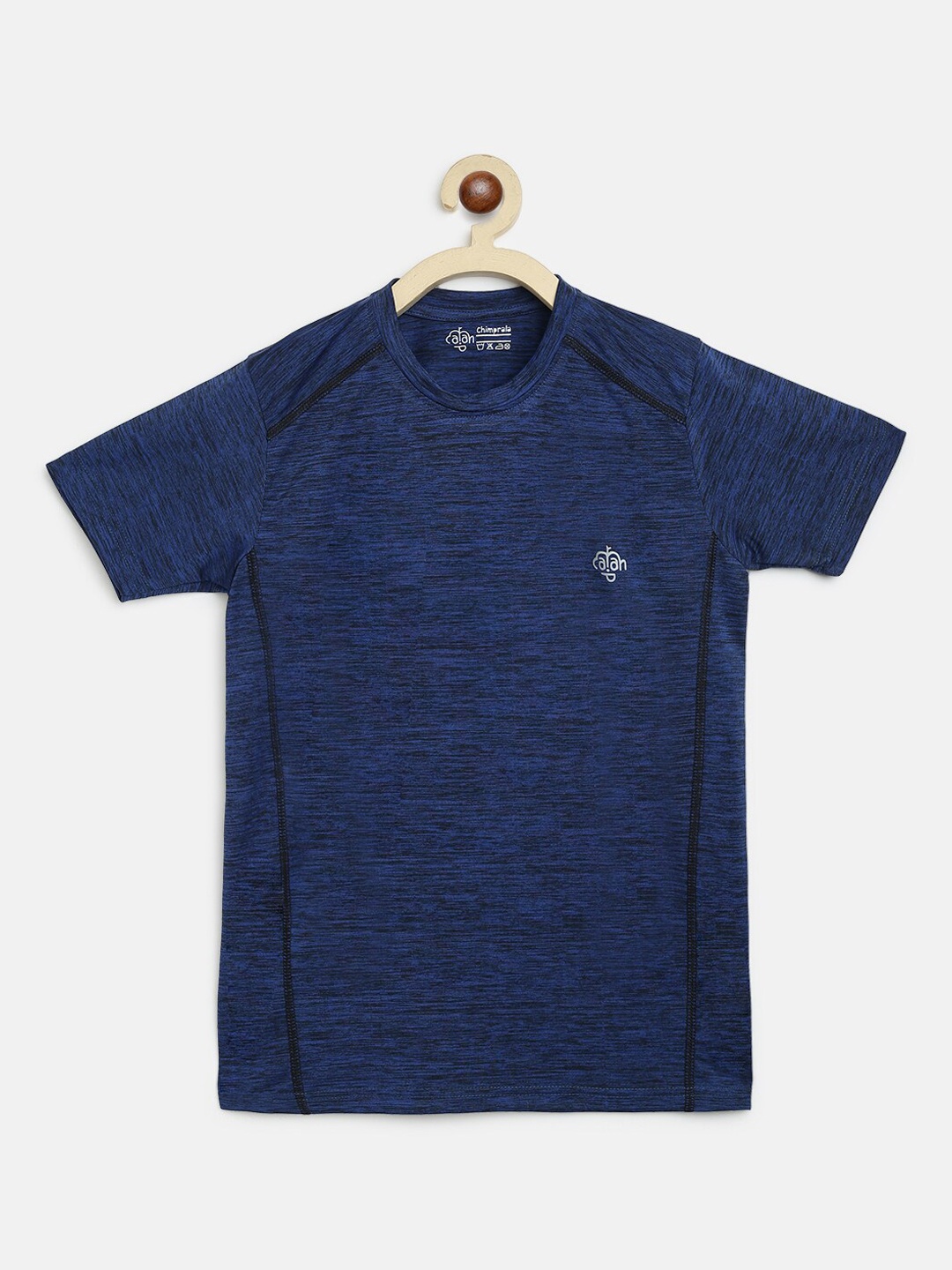 

CHIMPRALA Boys Royal Blue Solid Round Neck Sports T-shirt