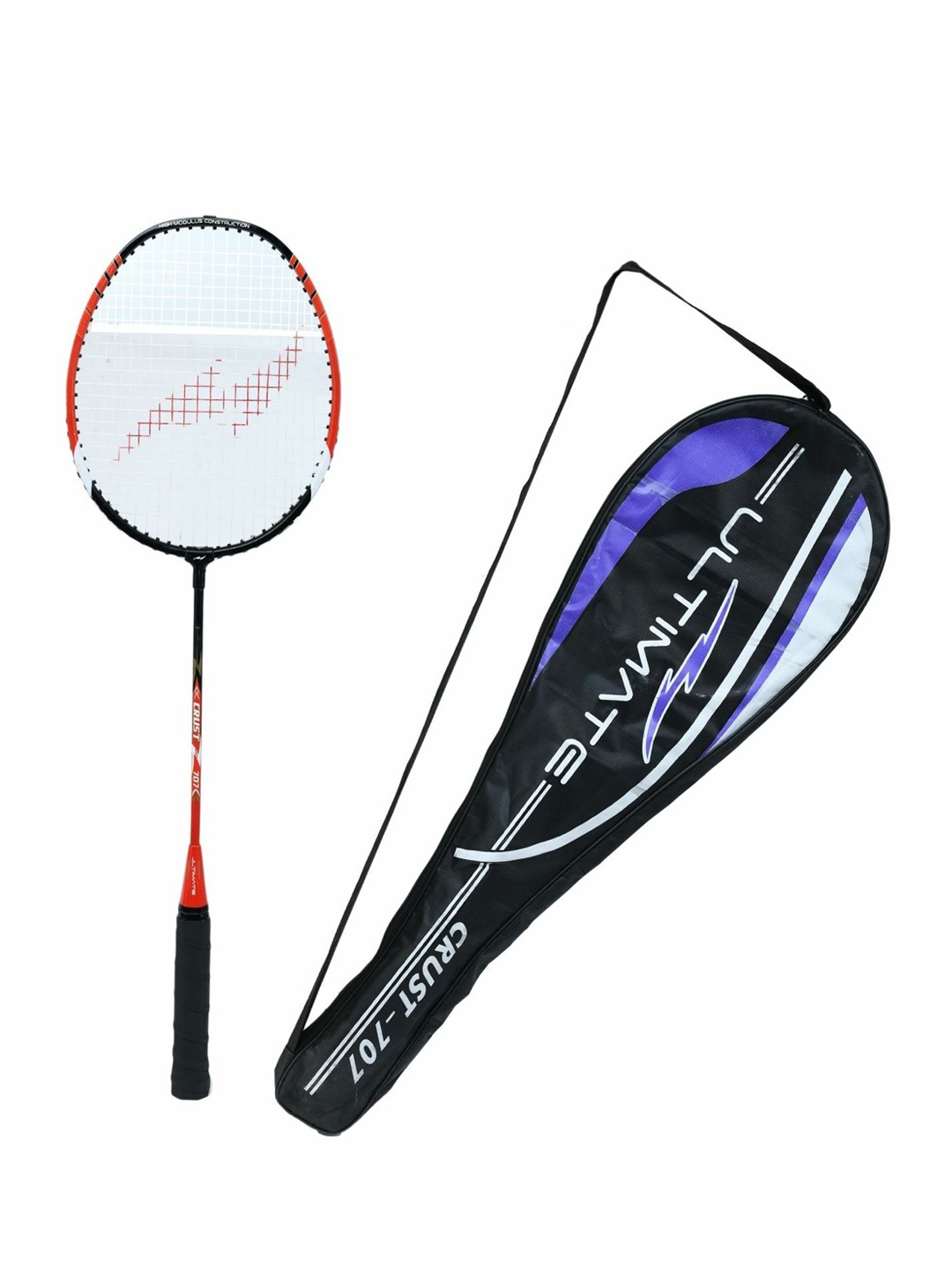 

Kastner Unisex Red & Black CRUST707 Strung Badminton Racquet