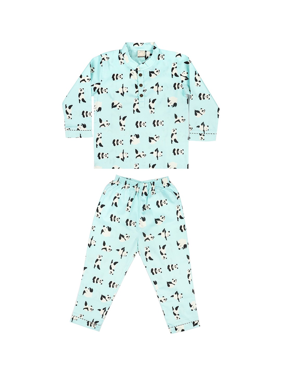 

CASA DE NEE NEE Boys Blue & Black Printed Night suit
