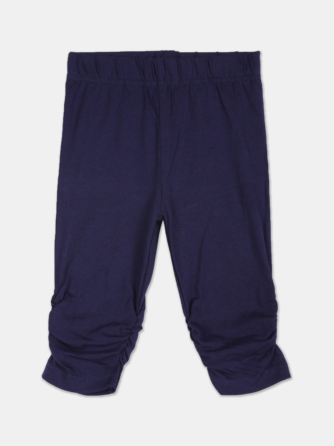 

Cherokee Girls Navy Blue Solid Ankle-Length Leggings
