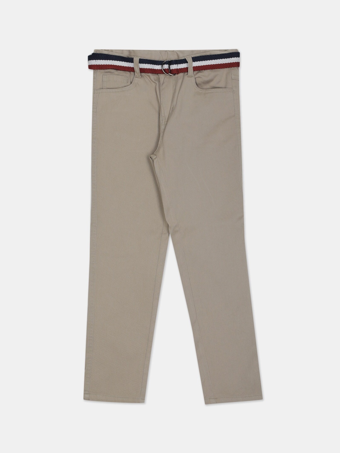

Cherokee Boys Beige Regular Fit Solid Regular Trousers
