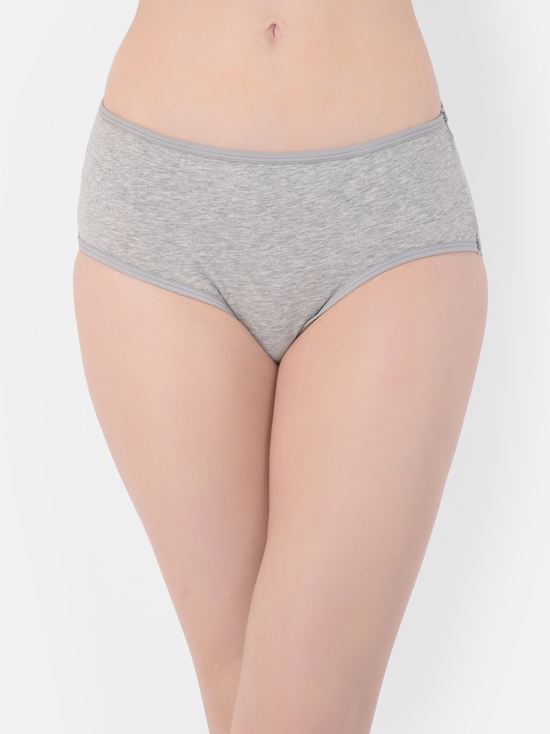 

Clovia Women Grey Melange Printed Back Hipster Briefs-PN3310V013XL