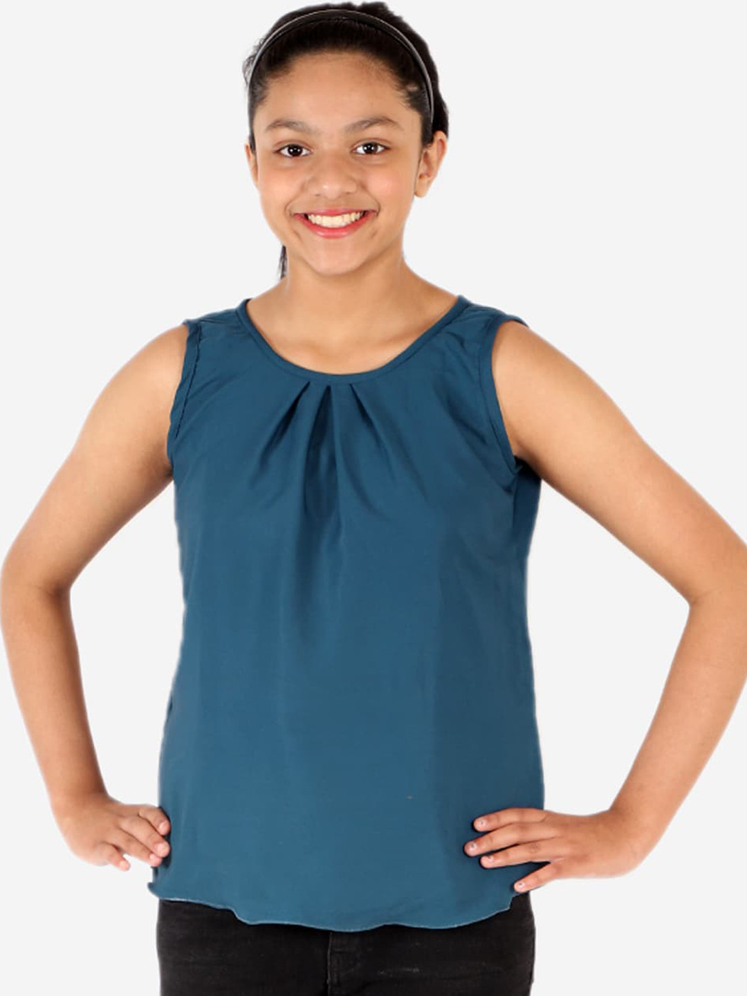 

YK Girls Blue Regular Top