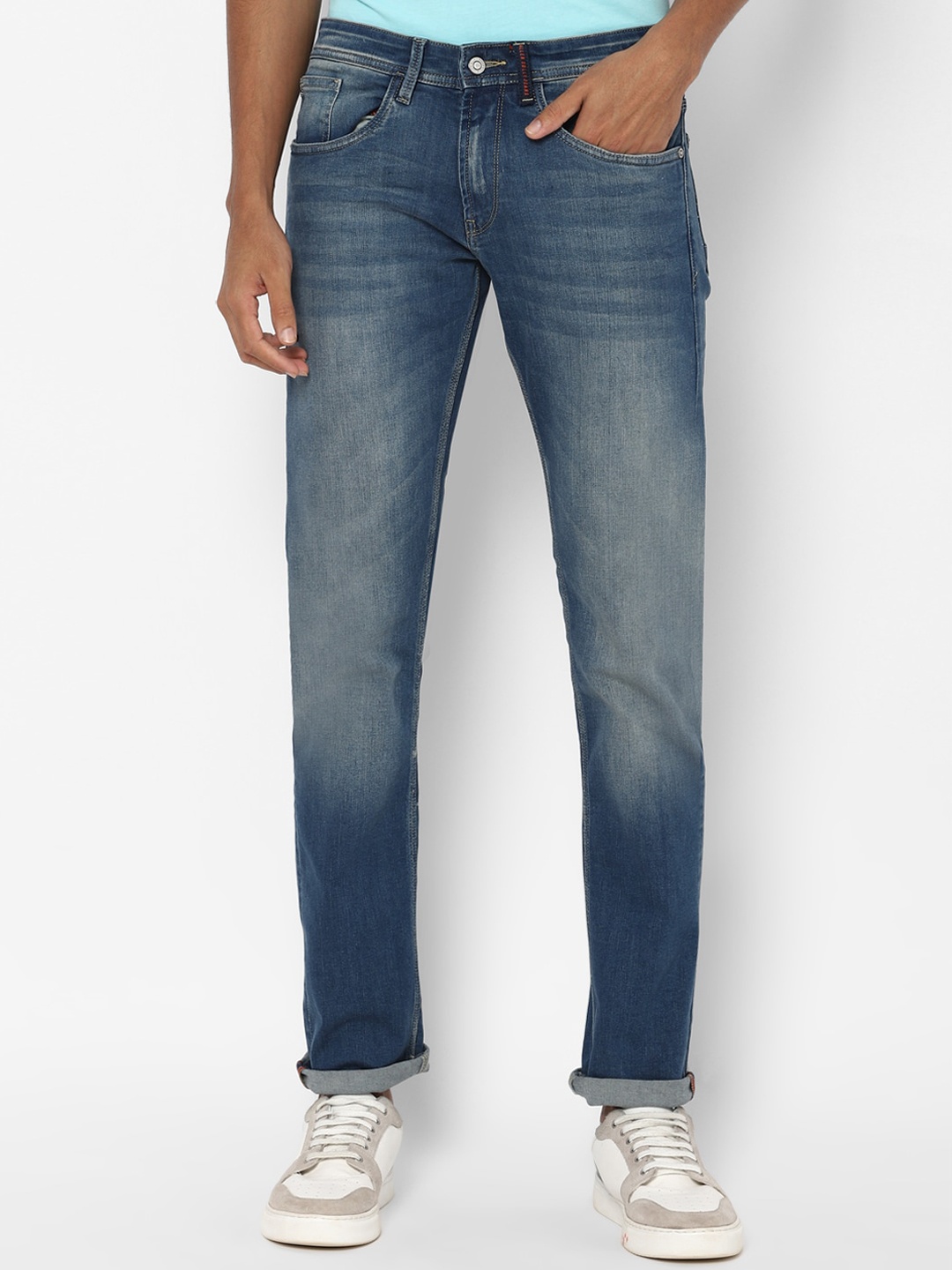 

Allen Solly Men Navy Blue Slim Fit Heavy Fade Jeans