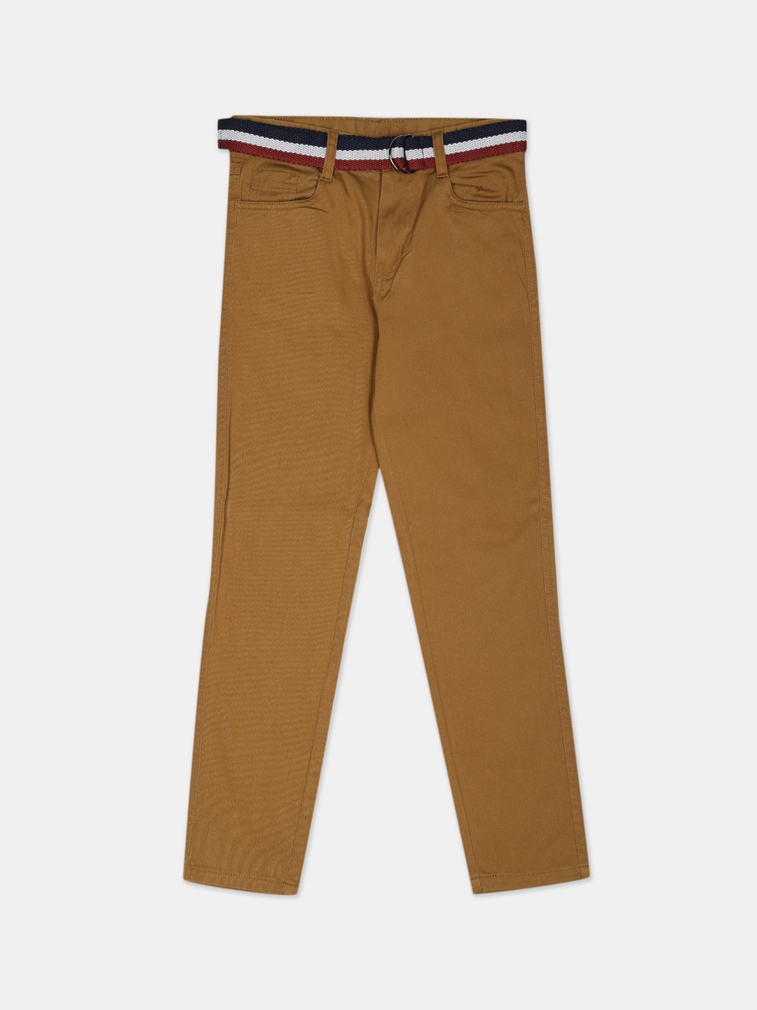 

Cherokee Boys Brown Regular Fit Solid Chinos