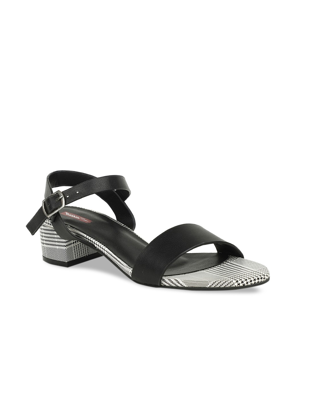 

Bata Women Black Textured Sandals