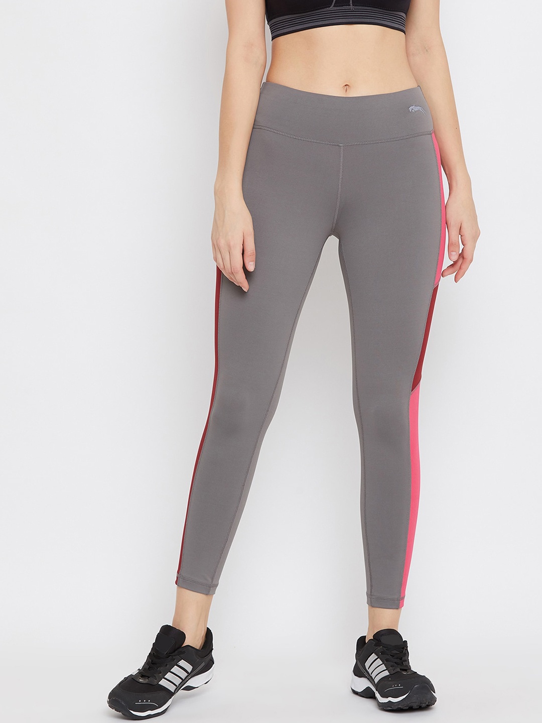 

JUMP USA Women Grey Solid Training Tights