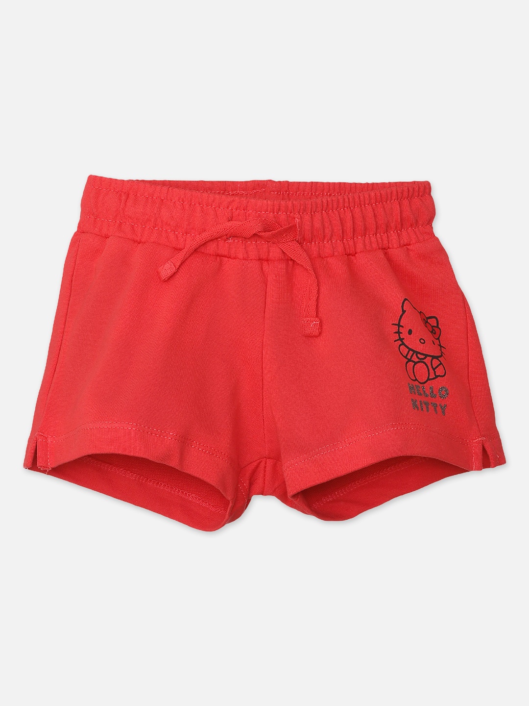 

Kids Ville Girls Red Hello Kitty Printed Cotton Regular Shorts