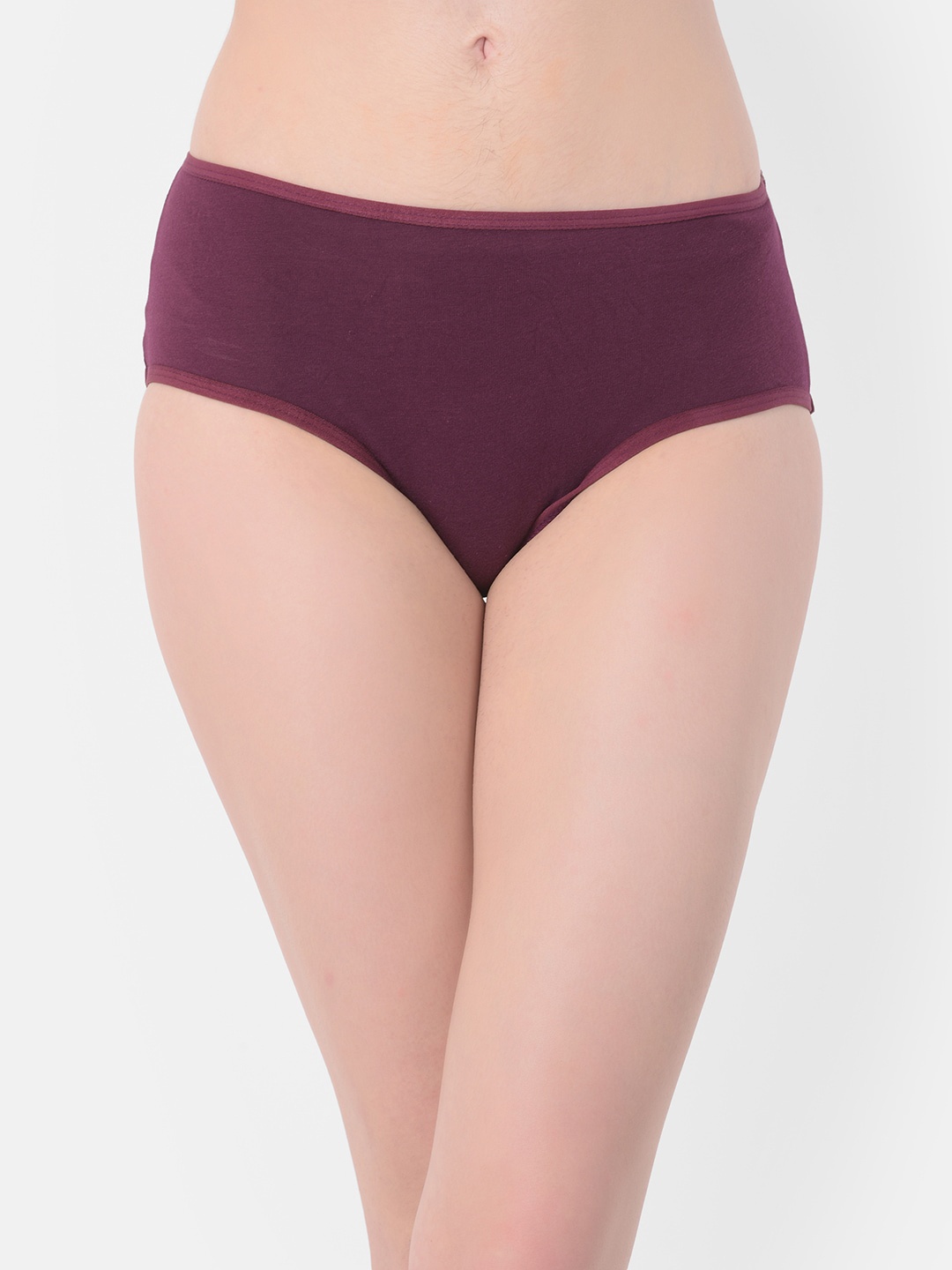 

Clovia Women Aubergine Solid Hipster Briefs PN3310D153, Purple