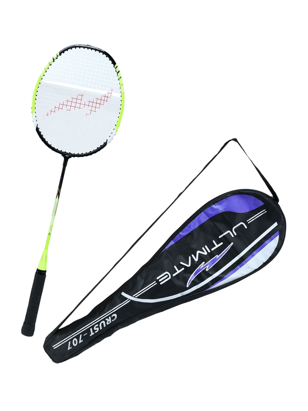 

Kastner Unisex Lime Green & White CRUST707 Strung Badminton Racquet