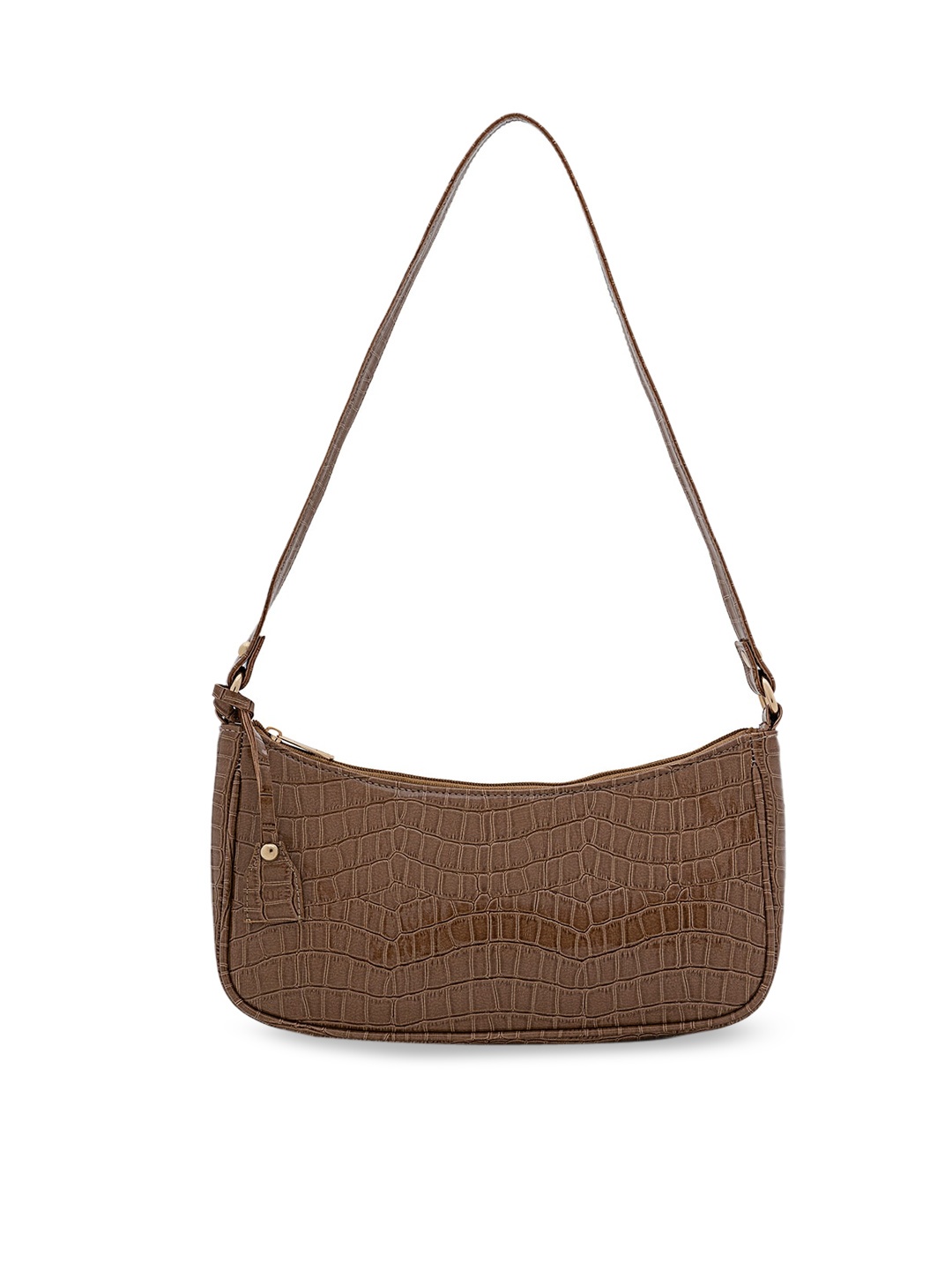 NUFA Brown Textured Sling Bag