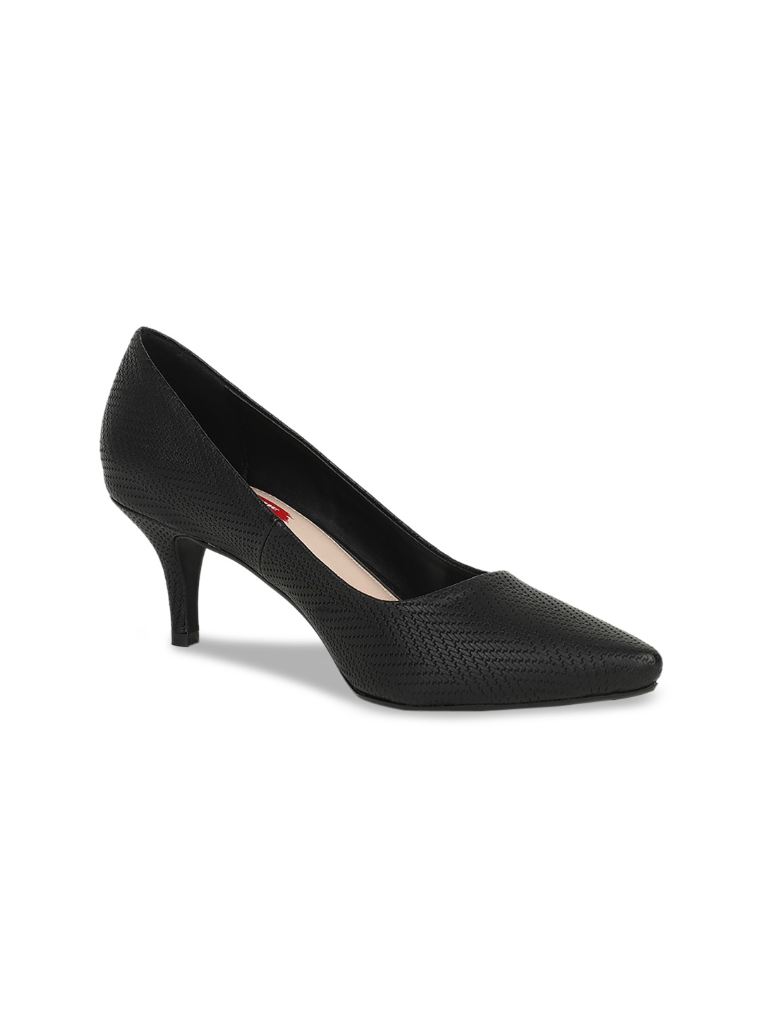 

Bata Women Black Solid Pumps