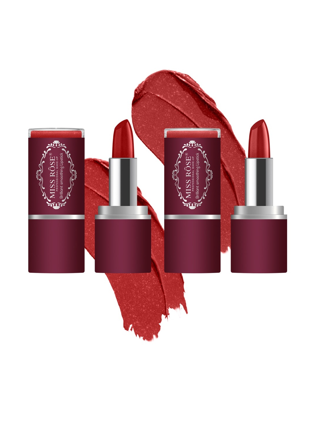 

MISS ROSE Set of 2 Brilliant Smoothing Lipsticks, Multi