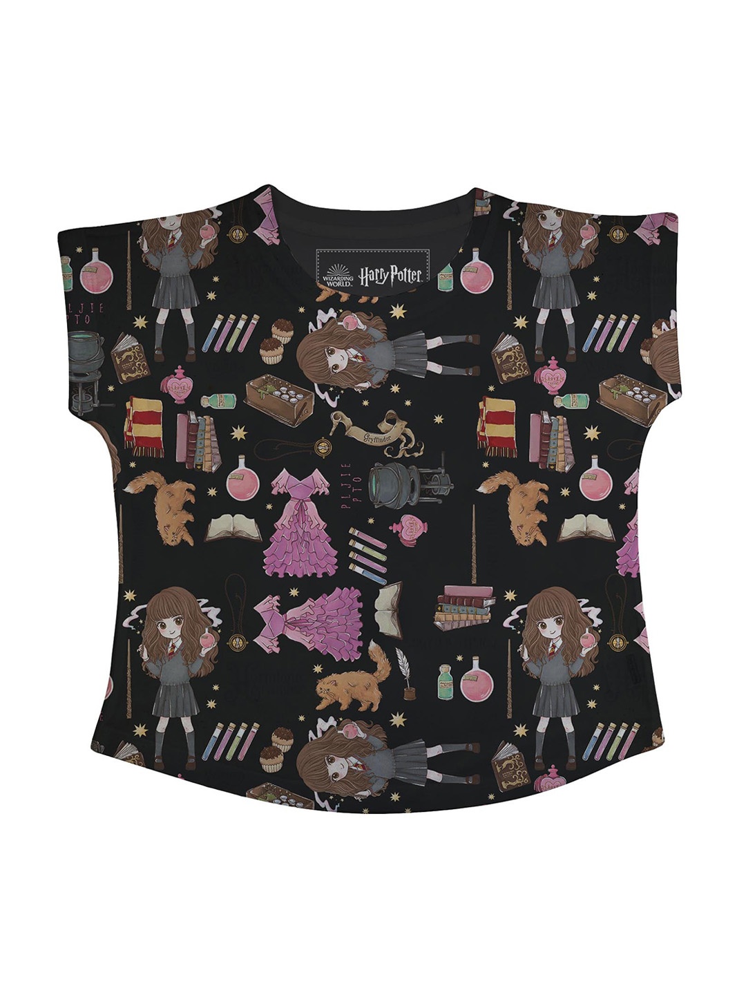 

Harry Potter Black Printed Regular Top