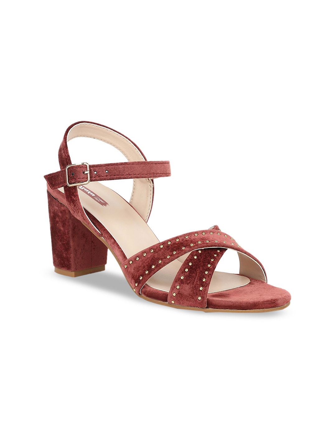 Bata Women Red Solid Block Heels