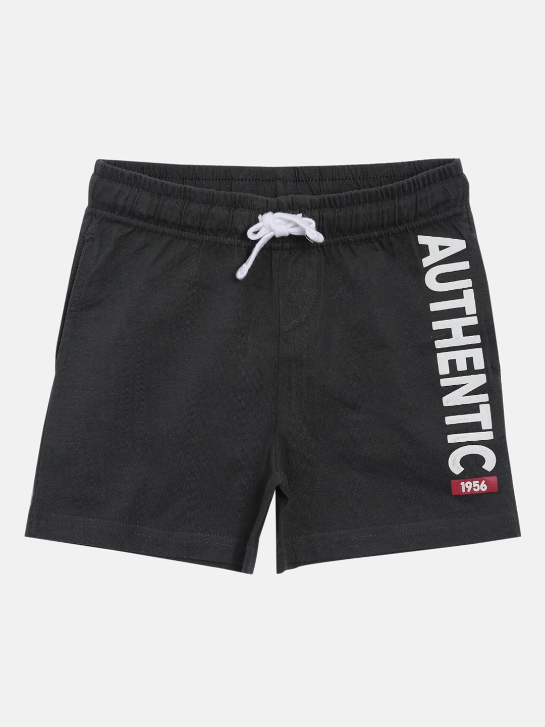 

3PIN Boys Black Printed Regular Fit Regular Shorts
