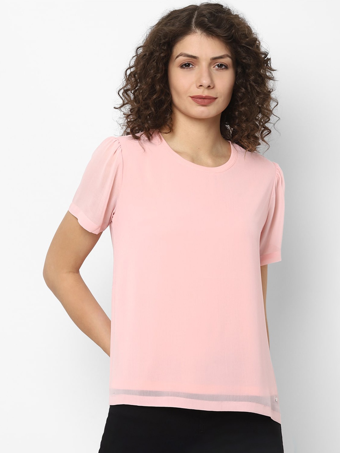 

Allen Solly Woman Pink Regular Top