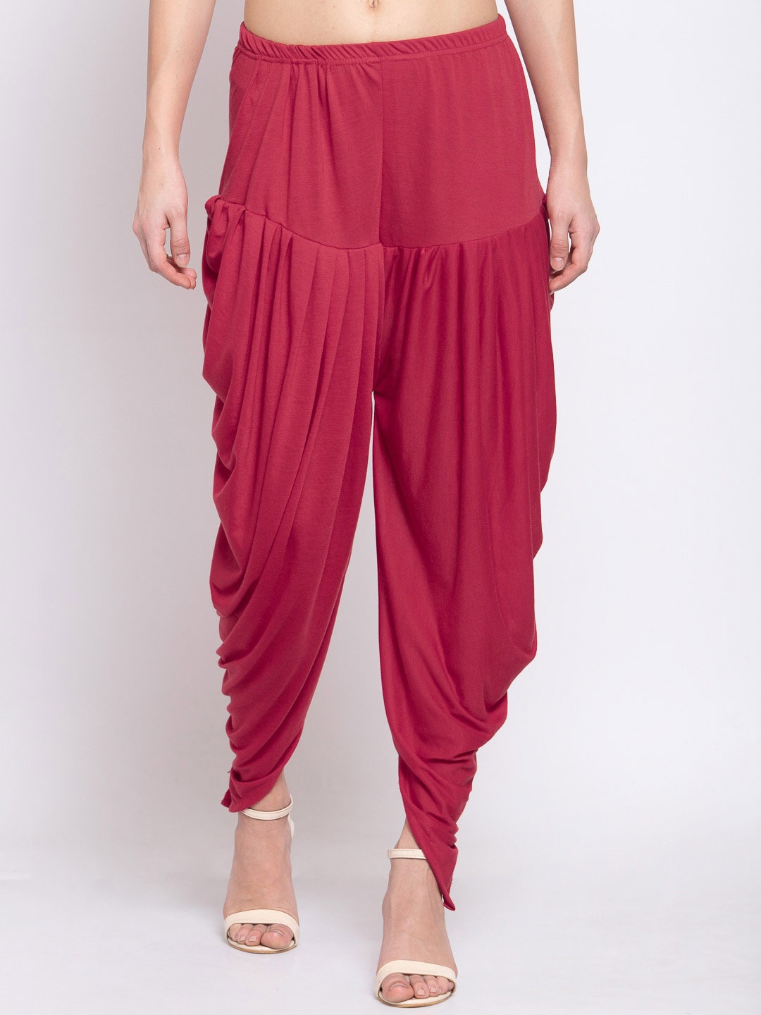 

KLOTTHE Women Pink Solid Dhoti Salwar