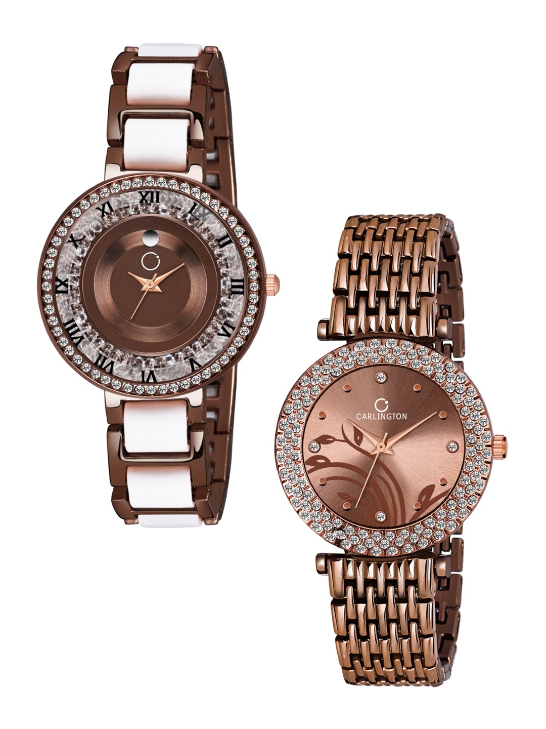 

CARLINGTON Women Combo of 2 Analogue Watch, Multi