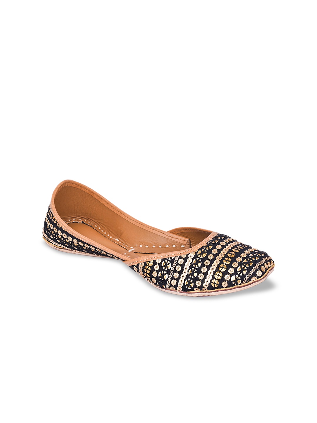 

Jutti Express Women Black Embellished Fabric Mojaris