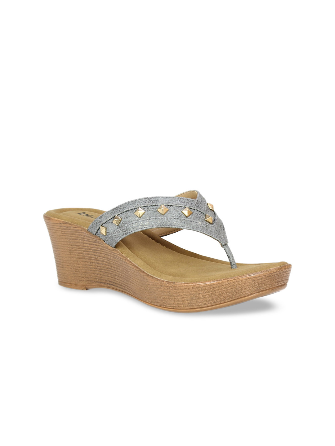 

Inc 5 Women Grey Solid Sandals