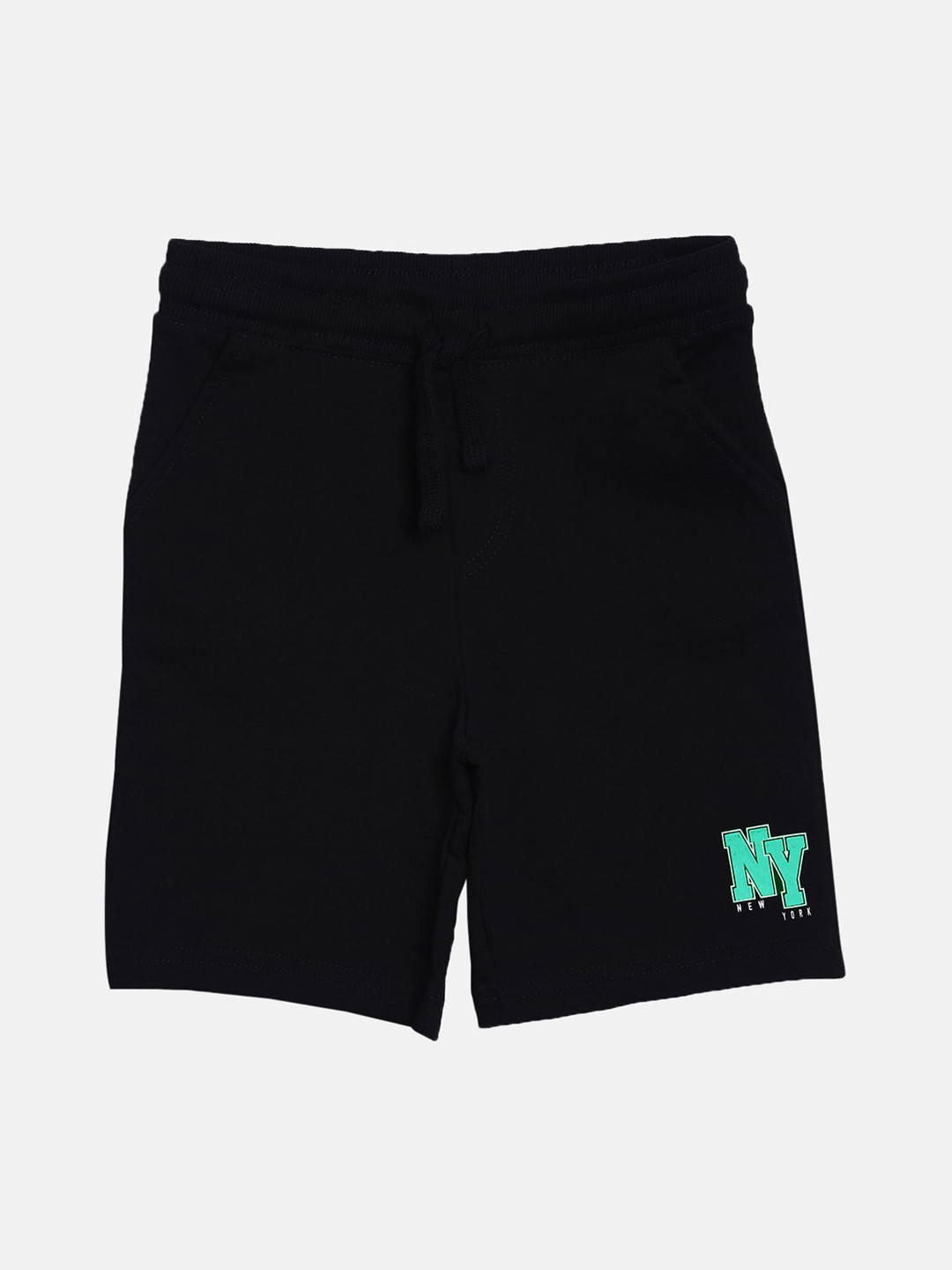 

3PIN Boys Black Solid Regular Fit Regular Shorts