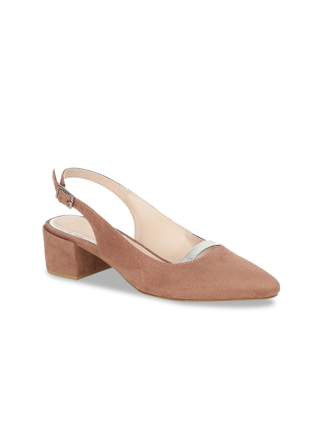 

Bata Women Pink Solid Pumps