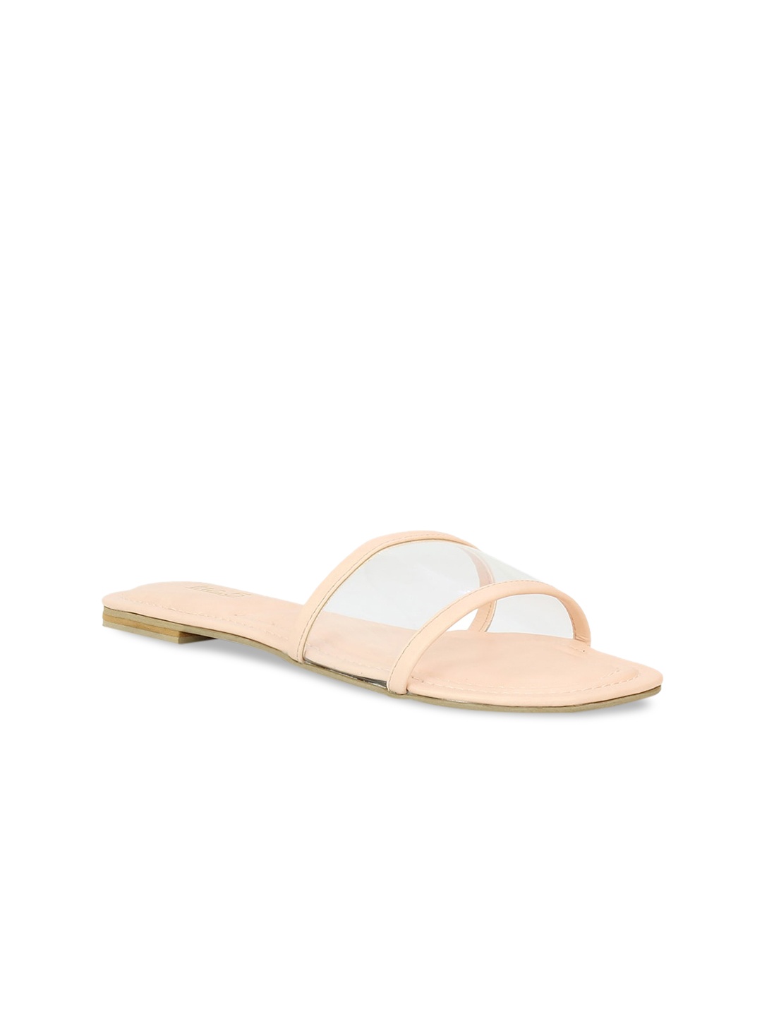 

Inc 5 Women Peach-Coloured Solid Open Toe Flats