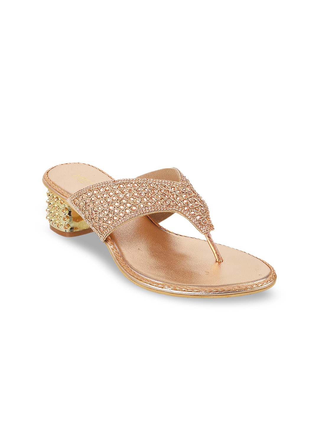 

Metro Women Tan Brown Embellished Sandals