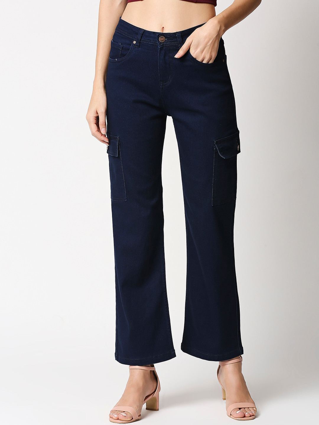

High Star Women Blue Straight Fit Jeans