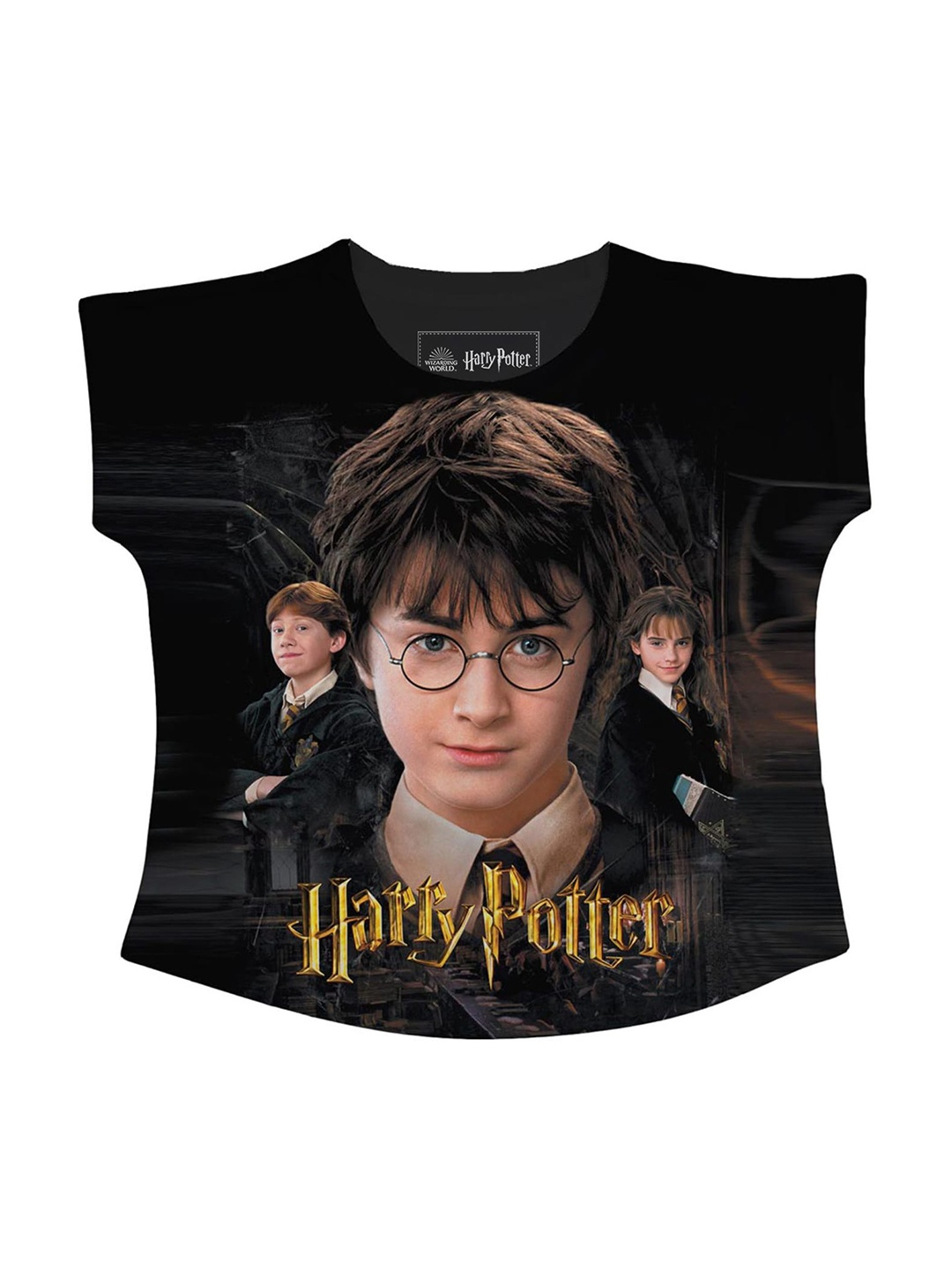 

Harry Potter Black Printed Regular Top