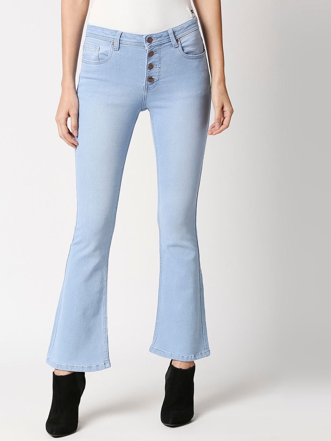 

High Star Women Blue Bootcut Jeans