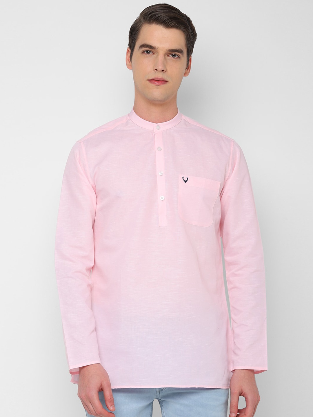 

Allen Solly Men Pink Solid Casual Shirt