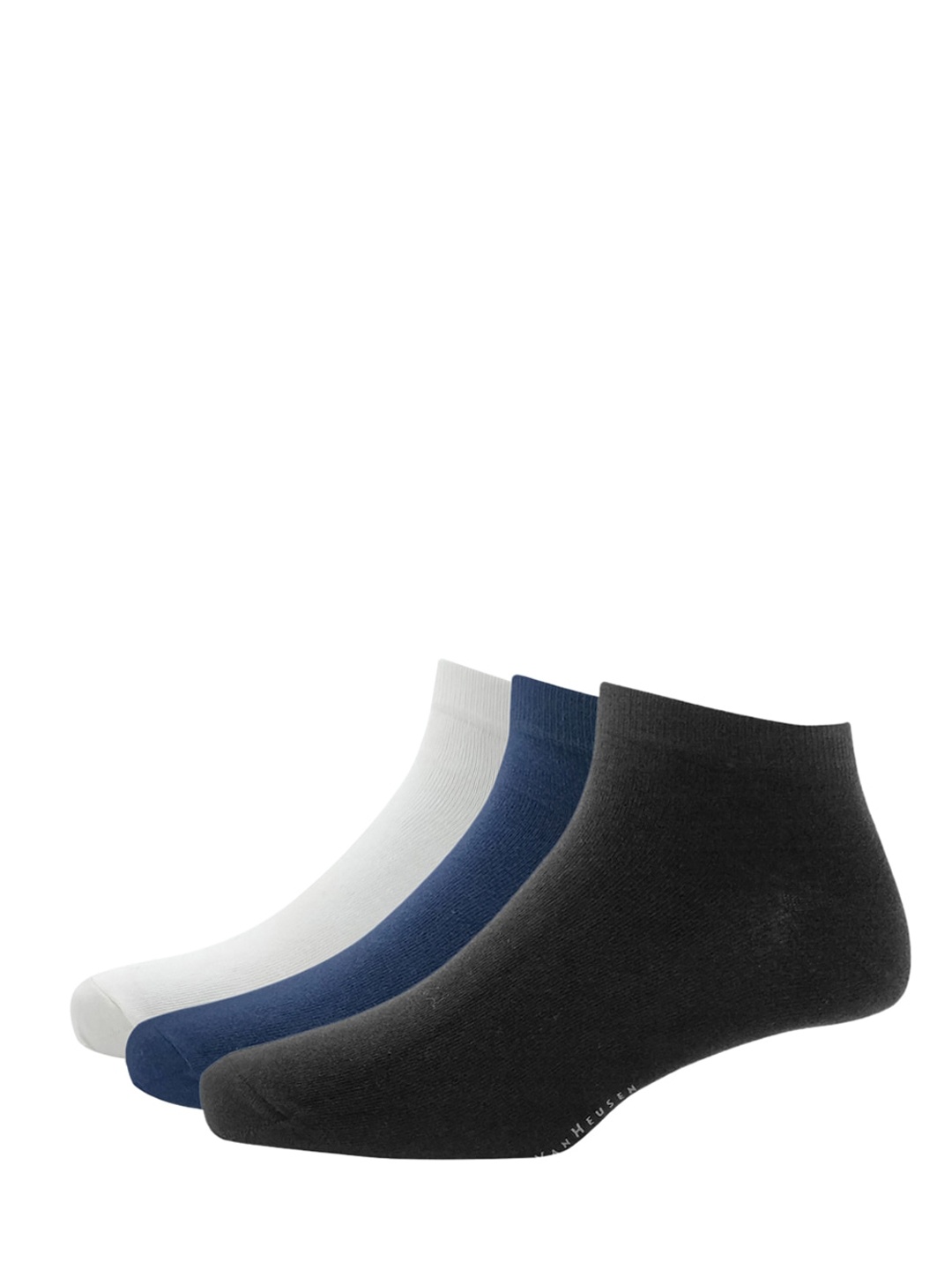 

Van Heusen Men Pack Of 3 Solid Ankle-Length Socks, Black