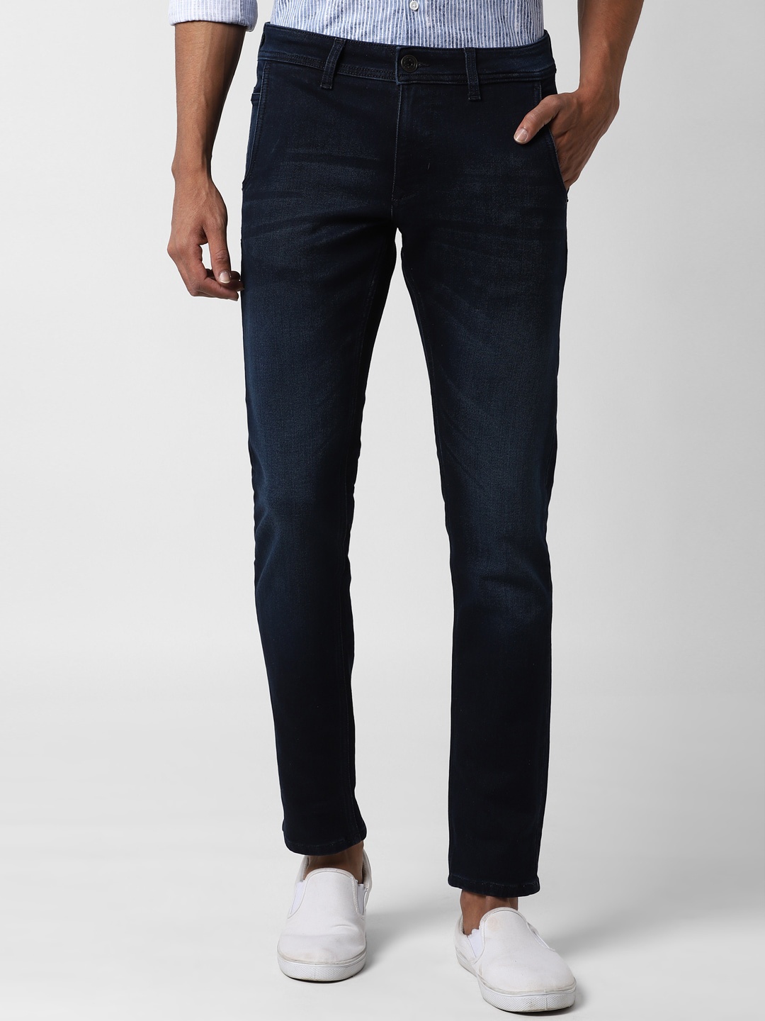 

Peter England Casuals Men Navy Blue Skinny Fit Jeans