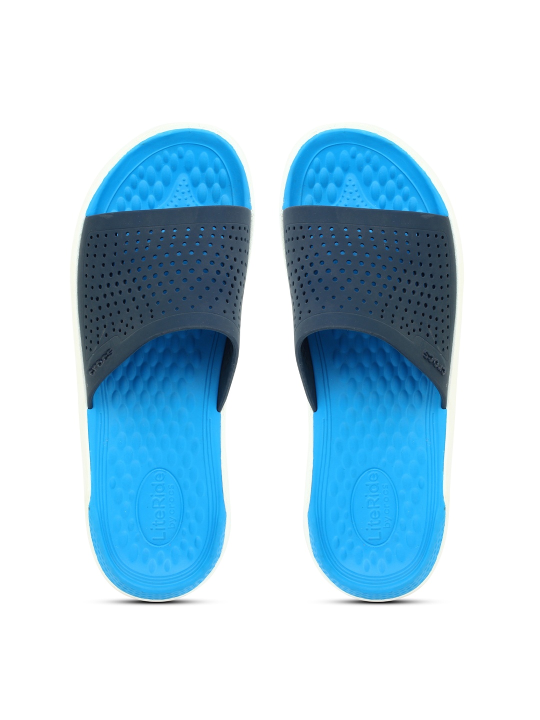 

Crocs Unisex Navy Blue Solid Sliders