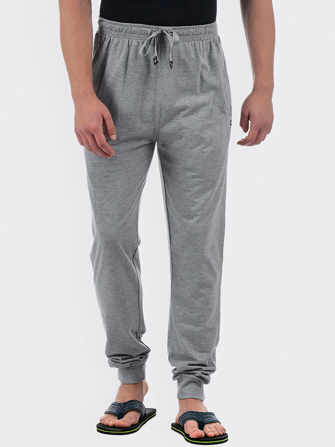 

Sweet Dreams Men Grey Melange Solid Cotton Lounge Joggers