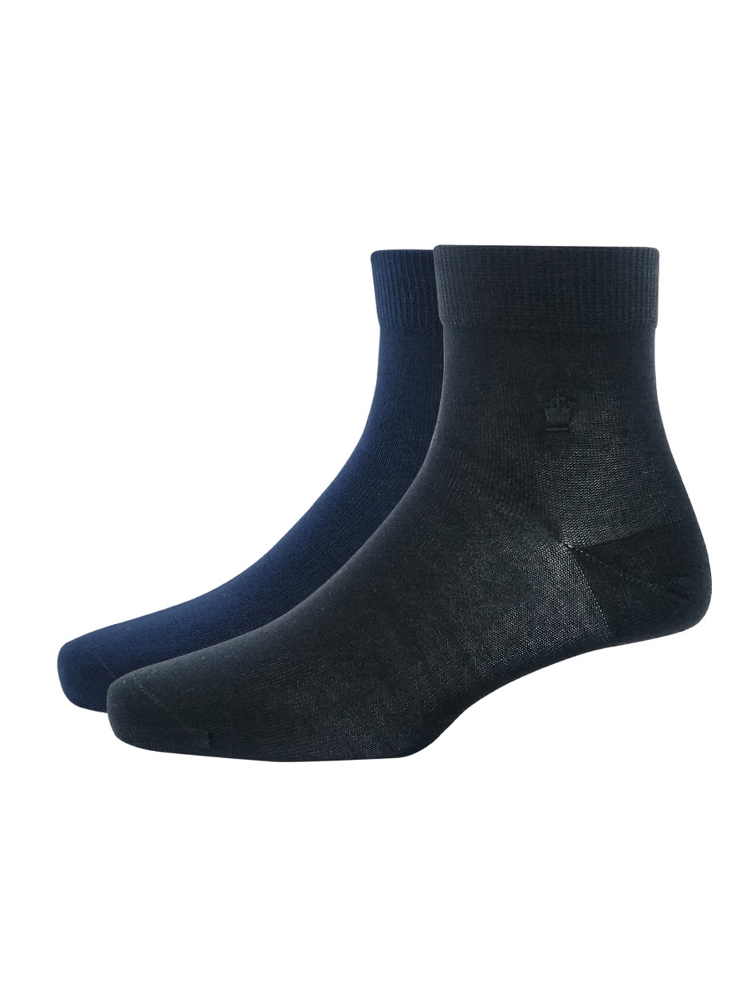 

Louis Philippe Men Pack Of 2 Solid Above Ankle-Length Socks, Black