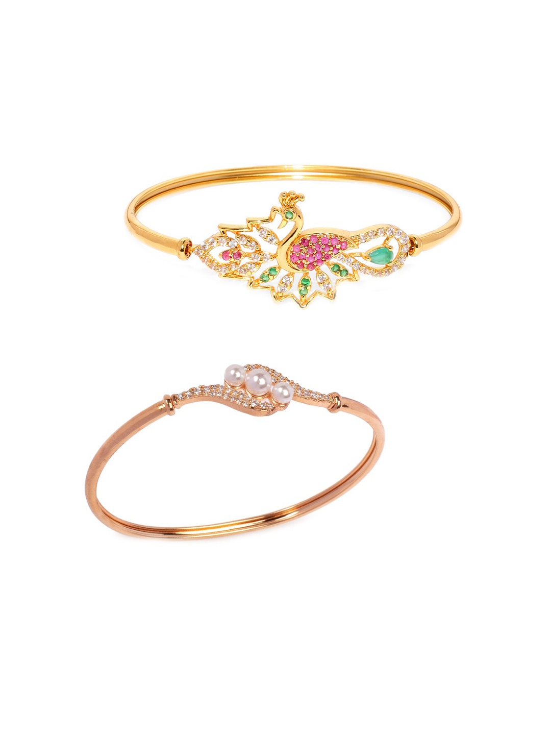 

Zaveri Pearls Gold-Plated Bangle-Style Bracelet