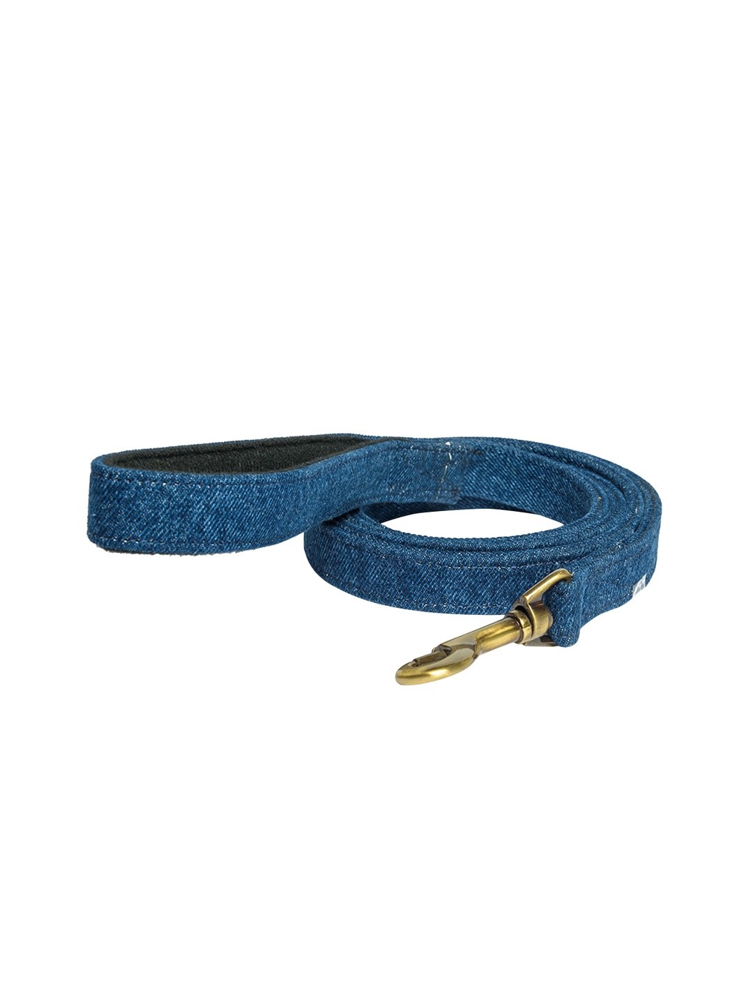 

PETWALE Blue Solid Denim Padded Pet Leash