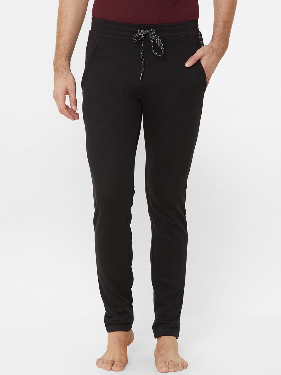 

Sweet Dreams Men Black Solid Lounge Pants