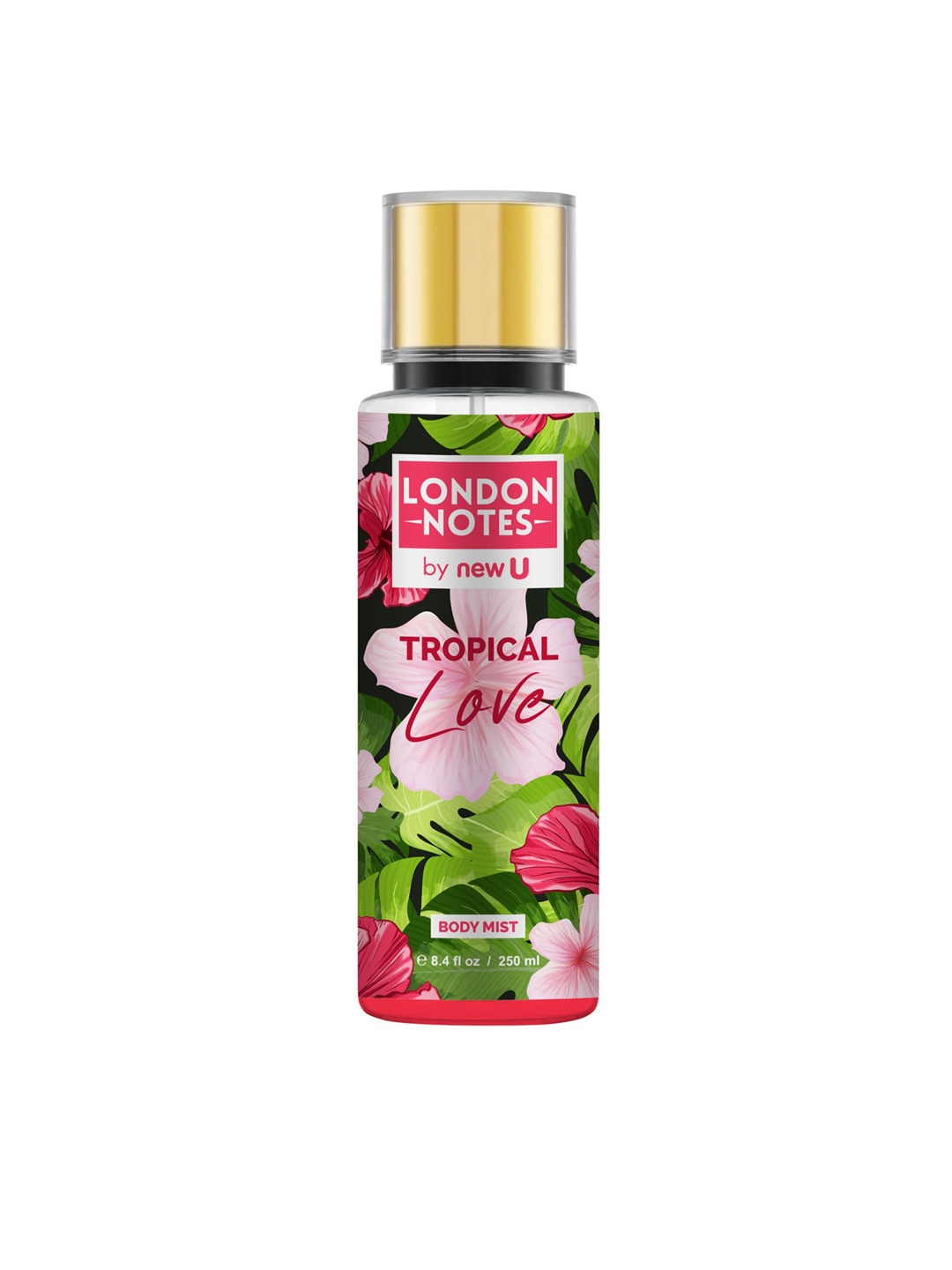 

NewU Men London Notes Tropical Love Body Mist 250 ml, Green