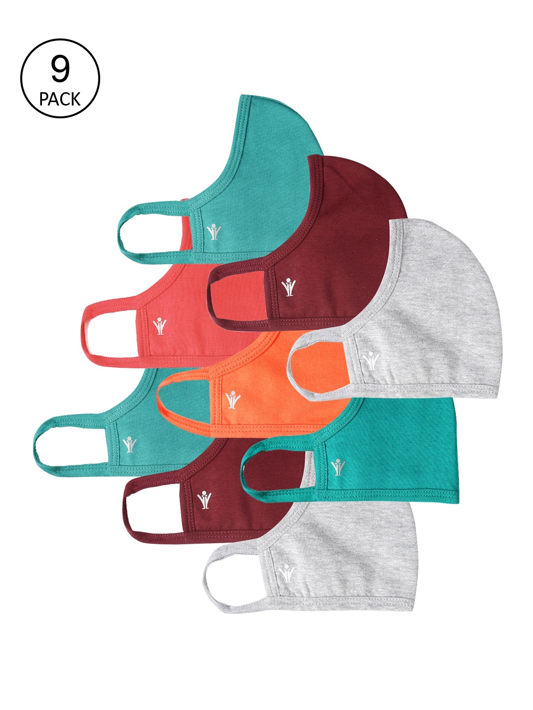 

Ramraj Pack Of 9 Assorted 3-Ply Reusable Flexible Cloth Masks
