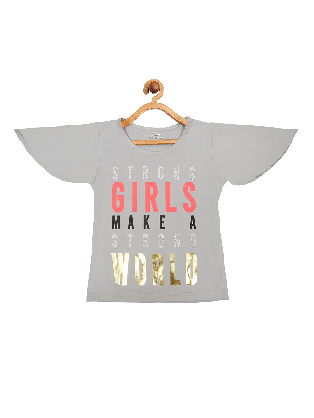 

Tiny Girl Grey Regular Top