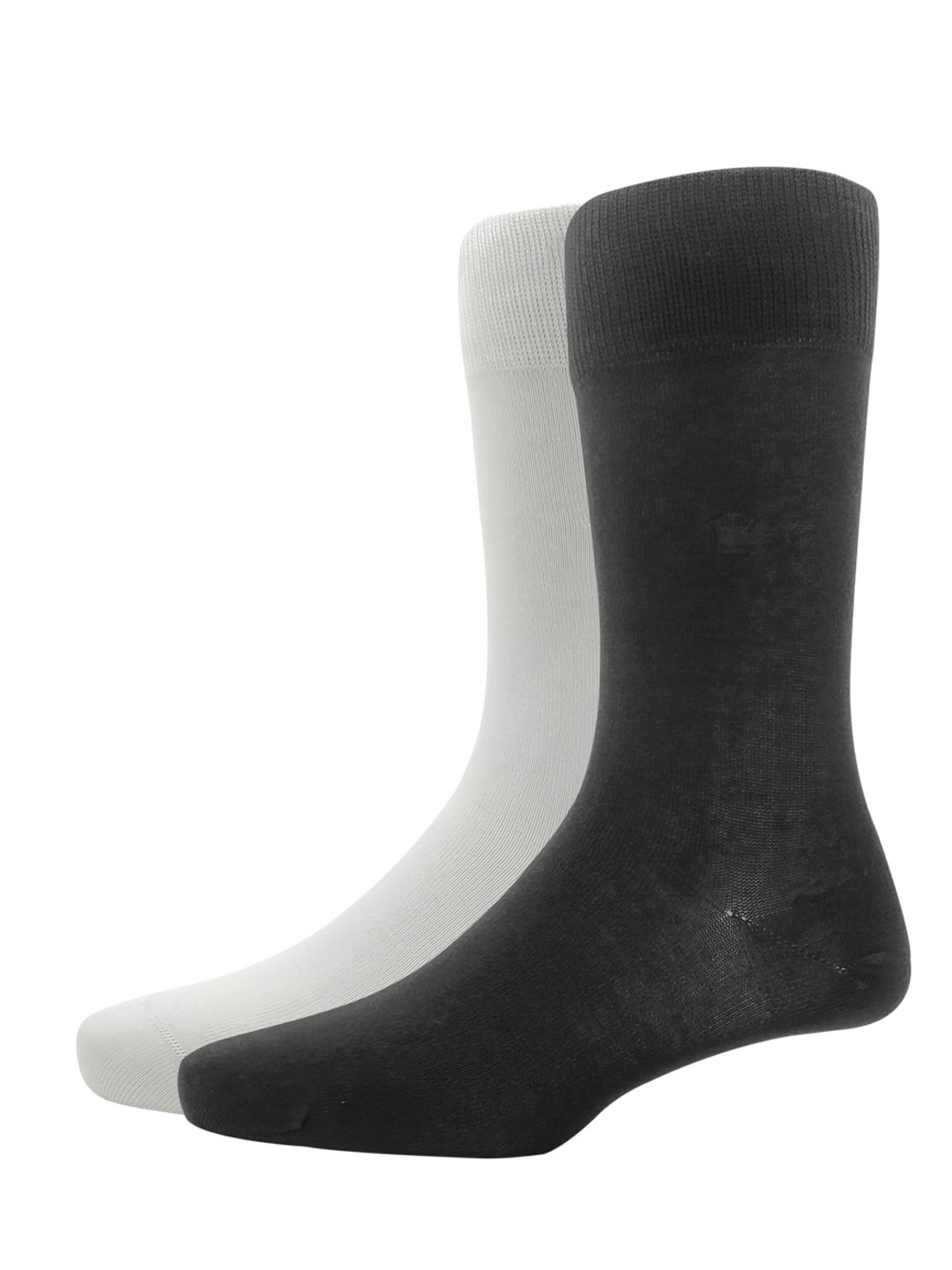 

Louis Philippe Men Pack Of 2 Solid Calf-Length Socks, White
